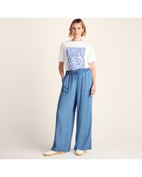 TOG24 - Lucy Wide Leg Denim Look Trousers - Lyst