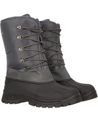 Mountain Warehouse - 'Plough' Snow Boots With Heel & Toe Bumper Proof Shoes Textile - Lyst
