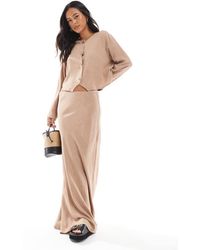ASOS - Linen Look Co-Ord Maxi Skirt - Lyst