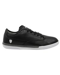 PUMA - Novellino Scuderia Ferrari Leather Lace Up Trainers 304664 01 - Lyst