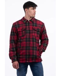 Port Nova - Fleece Lined Check Shirt Jacket Zip - Lyst