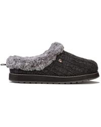 Skechers - S Keepsakes Ice Angel Slippers In Charcoal Textile - Lyst