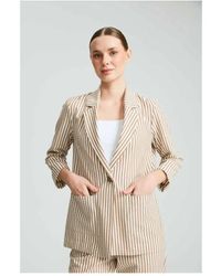 GUSTO - Striped Relaxed Fit Blazer - Lyst