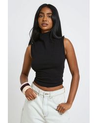 Boohoo - High Neck Sleeveless Top - Lyst