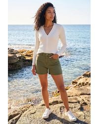 Roman - Ribbed V-Neck Cable Knit Jumper - Lyst