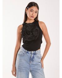 Pink Vanilla - Oversized Ruffle Corsage Top - Lyst