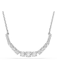 Swarovski - 'Matrix Tennis' Base Metal Necklace - Lyst