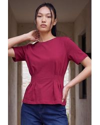 D.u.s.k - Pintuck Stretch T-Shirt - Lyst