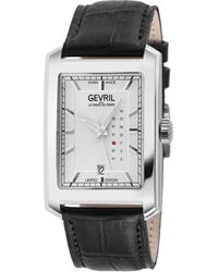 Gevril - Manhattanhenge Swiss Automatic Eta 2836-2 Genuine Handmade Italian Leather Watch - Lyst