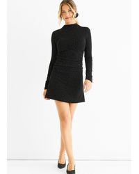 Gini London - High Neck Stud Hot Fix Stretchy Mini Dress - Lyst