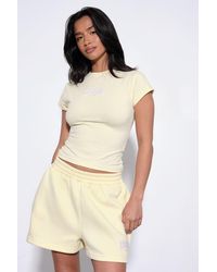 DSGN Studio - Collegiate Applique Fitted T-Shirt - Lyst