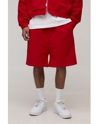 BoohooMAN - 500Gsm Heavyweight Baggy Drop Crotch Short - Lyst