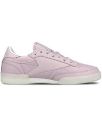 Reebok - Club C 85 On The Court Lace-Up Smooth Leather Trainers Bd4463 - Lyst