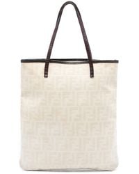Fendi - Pre-Owned Zucca Canvas Tote - Lyst