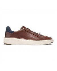 Cole Haan - Grandpro Luxe Mile Trainer Leather Sneakers - Lyst