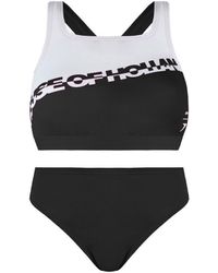 Speedo - Printed House Of Holland Blackwhite Two Pieces Swimsuit 8 121933503 - Lyst