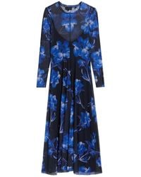 Ted Baker - Rozeen Mesh Long Sleeve Printed Midi Dress - Lyst