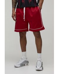 BoohooMAN - Regular Fit Piping Tricot Short - Lyst