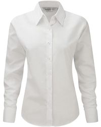 Russell - Collection Ladies/ Long Sleeve Easy Care Oxford Shirt - Lyst