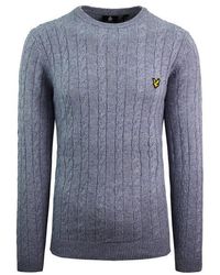 Lyle & Scott - Cable Knitted Sweater Cotton - Lyst