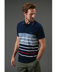 MAINE - Rockport Stripe Polo Shirt Cotton - Lyst