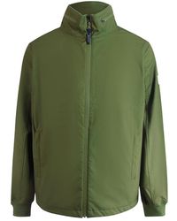 Aquascutum - Active Shell Hybrid Mockneck Jacket Army - Lyst