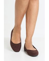 Boohoo - Round Toe Ballet Flats - Lyst