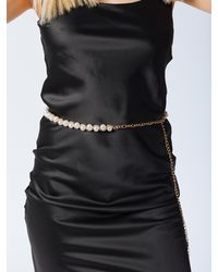 SVNX - Pearl Waist Chain Belt - Lyst