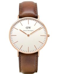 Daniel Wellington - Dw00100035 Ladies Classic St Mawes 36Mm Rose Watch - Lyst