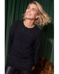 Roman - Sequin Stripe Knit Jumper - Lyst