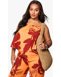 Boohoo - Plus Abstract Floral Longline Cami - Lyst