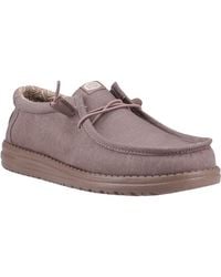 HEYDUDE - Wally Stretch Canvas Cotton Deep Moccasins Shoes - Lyst
