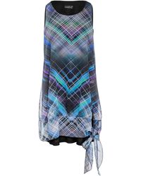 Conquista - Sleeveless Double Layer Geometric Print Dress - Lyst