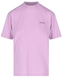 Off-White c/o Virgil Abloh - Diag Logo Regular Fit T-Shirt Cotton - Lyst