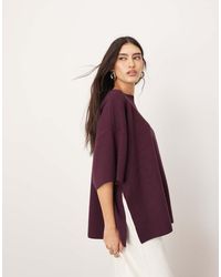 ARRANGE - Premium Compact Knitted Oversized T-Shirt - Lyst