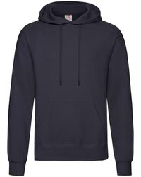 Fruit Of The Loom - Adults Classic Hooded Sweatshirt (Deep) - Lyst