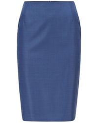 BOSS - Vineka Rok Voor In Blauw - Lyst