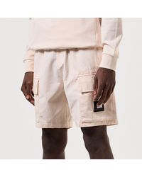 Weekend Offender - Scopello Sharp Cargo Shorts In Crème - Lyst