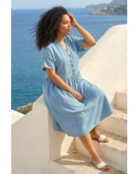 Roman - Curve Buttoned Shirt Dress - Lyst