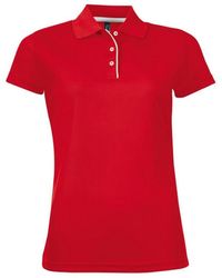 Sol's - Ladies Performer Short Sleeve Pique Polo Shirt - Lyst