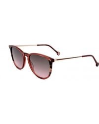 Carolina Herrera - 54Mm Burgundy Havana Sunglasses Her0184-S-Ydc-54 - Lyst
