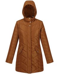 Regatta - Ladies Panthea Insulated Padded Hooded Jacket (Rubber) - Lyst