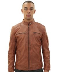 Infinity Leather - Moto Biker Jacket-Taiwan - Lyst