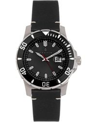 Nautis - Dive Pro 200 Horloge Met Leren Band En Datum - Lyst