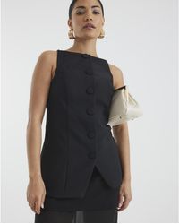 River Island - Waistcoat Petite Square Neck Strappy - Lyst