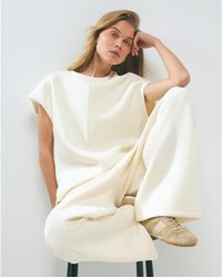 River Island - Premium Short Sleeve Twill Top - Lyst