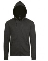 Sol's - Stone Zip Up Plain Hoodie Marl) - Lyst