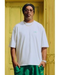 BoohooMAN - Oversized Boxy Heavyweight Script Embroidered T-Shirt - Lyst