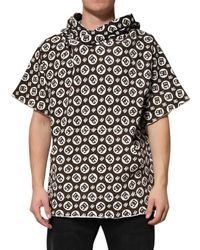 Dolce & Gabbana - Logo Afdruk Korte Mouw Hoodie - Lyst