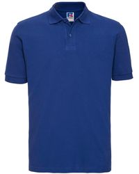 Russell - Classic Cotton Pique Polo Shirt (Bright Royal) - Lyst